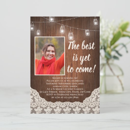 彼は最高の未だヴィンテージ国の来誕生日に達していない 招待状 (スタンド正面)