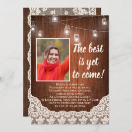 彼は最高の未だヴィンテージ国の来誕生日に達していない 招待状