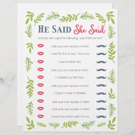 彼は木の葉のゲームを図解入りの、写真付きの言った (正面/裏面)