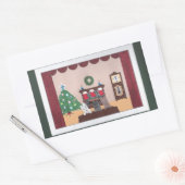 彼は来たか?ステッカー2015カードコンテスト 長方形シール (封筒)