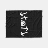 彼は来彼のBに登ったバラで死来んだ フリースブランケット (正面(横))