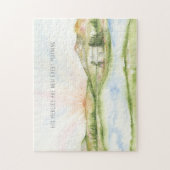 彼は毎朝新しい風景パズルだ ジグソーパズル (縦)