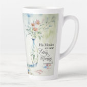 彼は毎朝目新しい人だ カフェラテマグ (右)