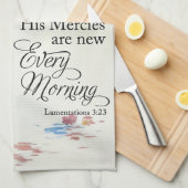 彼は毎朝目新しい人だ キッチンタオル (四つ折り)