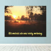 彼は毎朝目新しい人だ キャンバスプリント (インサイチュ (ウッドフロア))