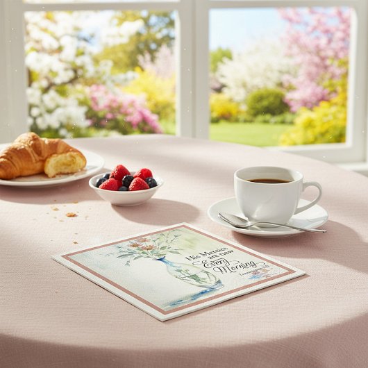 彼は毎朝目新しい人だ スタンダードカクテルナプキン