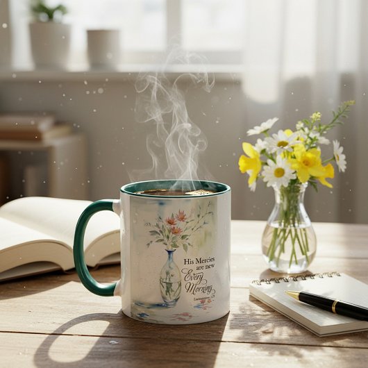 彼は毎朝目新しい人だ マグカップ