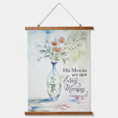 彼は毎朝目新しい人だ 吊り下げ型タペストリー (正面)