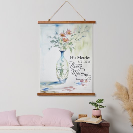 彼は毎朝目新しい人だ 吊り下げ型タペストリー (寝室)