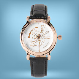 彼は毎朝目新しい名前をカスタムするだ 腕時計