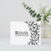 彼は気にあなたの聖書の引用文はがき ポストカード (スタンド正面)