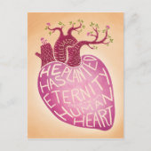 彼は永遠を人間のハートに植えた ポストカード (正面)