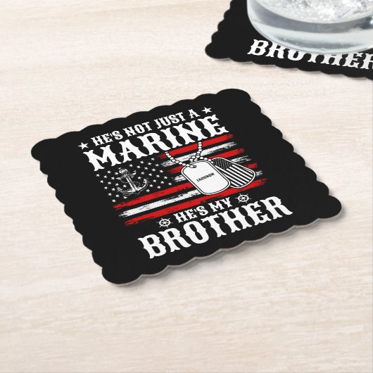 彼は海だけでなく私の兄国の愛国者だおもしろい ペーパーコースター (アングル)