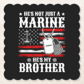 彼は海だけでなく私の兄国の愛国者だおもしろい ペーパーコースター (正面)