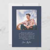 彼は海軍アーチ卒業発表をした 招待状 (裏面)