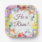 彼は生き返った！紙プレート ペーパープレート (正面)