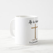 彼は生まれ、家族へのハッピーイースター、宗教的である コーヒーマグカップ (正面左)