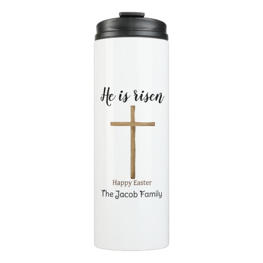 彼は生まれ、家族へのハッピーイースター、宗教的である タンブラー (正面)