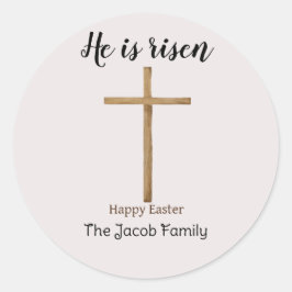 彼は生まれ、家族へのハッピーイースター、宗教的である ラウンドシール