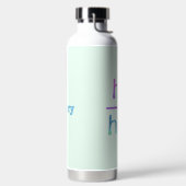 彼は発音する |お名前 |カラフル ウォーターボトル (左面)