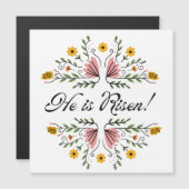 彼は磁気の薄いカードを持ち上げた マグネット招待状 (正面/裏面)