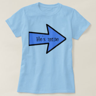 彼は私が彼のTシャツの私の物です Tシャツ