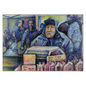 彼は私が見たものを聞いた カッティングボード (正面)