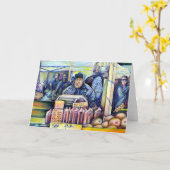 彼は私が見たものを聞いた カード (黄色い花)