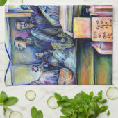 彼は私が見たものを聞いた キッチンタオル (折り畳み)