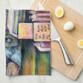 彼は私が見たものを聞いた キッチンタオル (四つ折り)