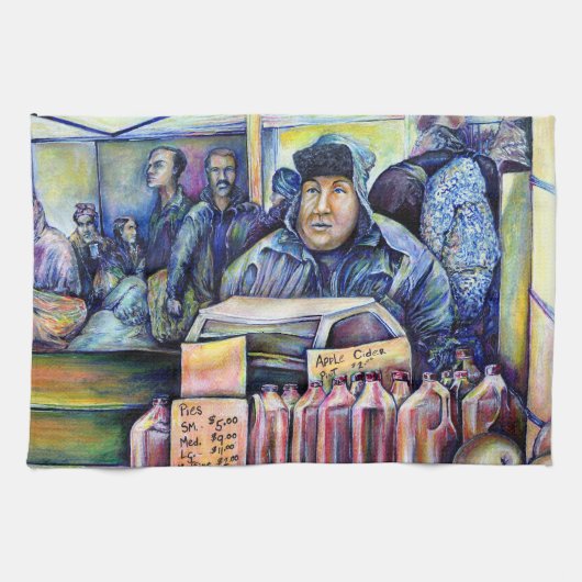 彼は私が見たものを聞いた キッチンタオル (横)