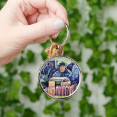 彼は私が見たものを聞いた キーホルダー (手)