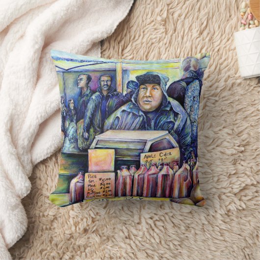 彼は私が見たものを聞いた クッション (ブランケット)