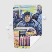 彼は私が見たものを聞いた ゴルフタオル (インサイチュ)