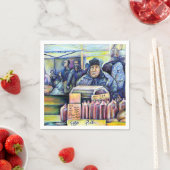 彼は私が見たものを聞いた スタンダードカクテルナプキン (インサイチュ)