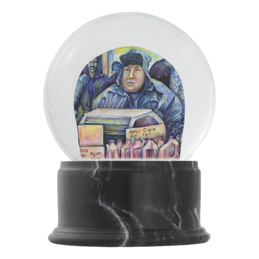 彼は私が見たものを聞いた スノーグローブ (正面)