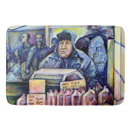 彼は私が見たものを聞いた バスマット (正面)