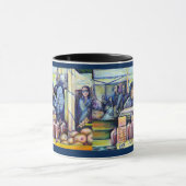 彼は私が見たものを聞いた マグカップ (中央)