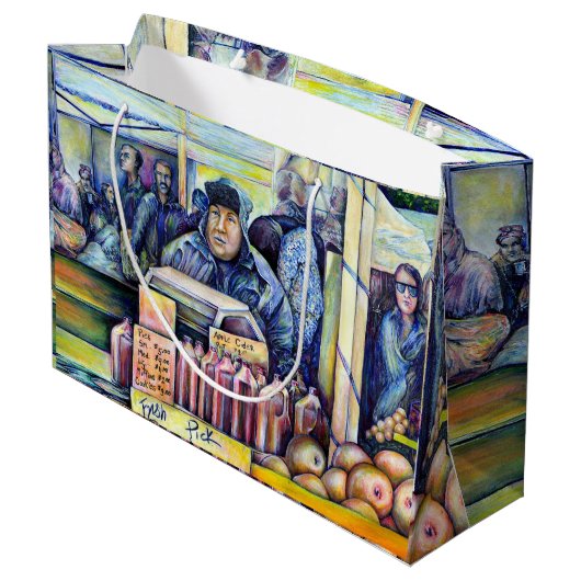 彼は私が見たものを聞いた ラージペーパーバッグ (裏面アングル)