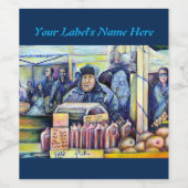 彼は私が見たものを聞いた ワインラベル (シングルラベル)