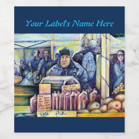 彼は私が見たものを聞いた ワインラベル (シングルラベル)