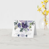 彼は私たちに紫色の水色のフローラノートを配信する カード (黄色い花)