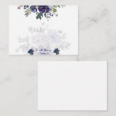 彼は私たちに紫色の水色のフローラノートを配信する ノートカード (正面/裏面)
