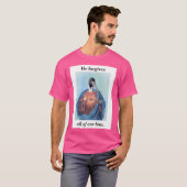 彼は私たちのゴミ箱を全て捨てる。 Tシャツ (正面フル)
