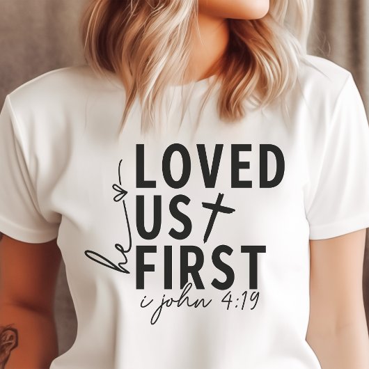 彼は私たちを最初に愛した トライブレンドＴシャツ