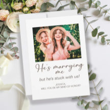 彼は私と結婚している米国のメイド・オブ・オーナー（花嫁付き添い人）写真