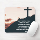 彼は私に詩篇13聖書の聖句を良くしてくれたので マウスパッド (マウス)