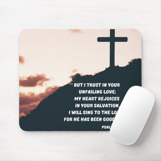 彼は私に詩篇13聖書の聖句を良くしてくれたので マウスパッド (マウス)