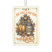 彼は私のカップを満たす… カーエアーフレッシュナー (裏面)