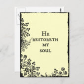 彼は私のソウルバイブルの聖句聖なる書物、 経典を復元する ポストカード (正面/裏面)
